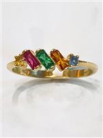 Anello Vidali Gioielli Donna in Oro giallo Smeraldo ANOR-89-34 - ANOR-89-34